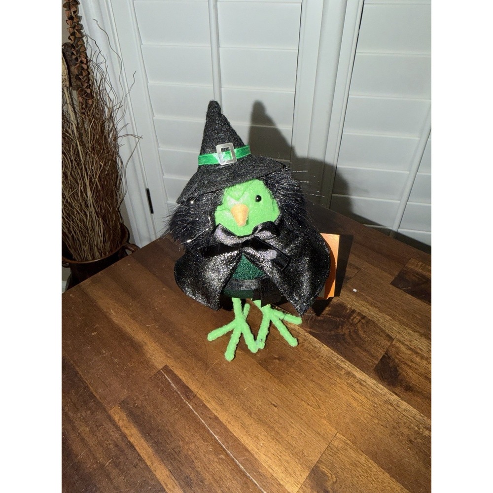 Featherly Friends GLOOMER Bad Witch Halloween Target Bird Figurine Decoration